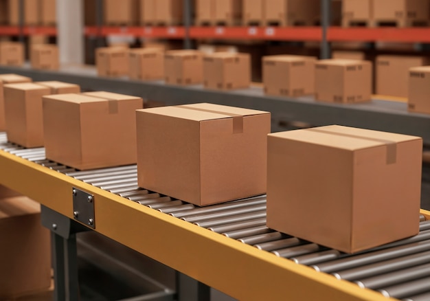 货物在机场货站等待装机